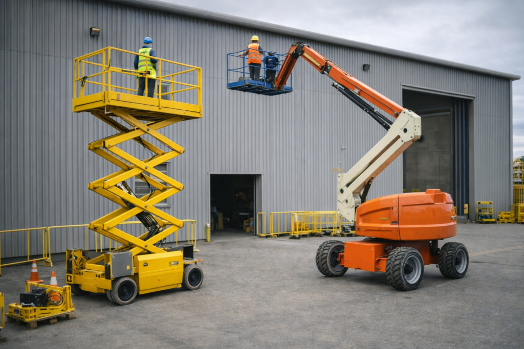 IPAF MEWP Scissor Lift 3A and Boom Lift 3B operator training course for safe working at height