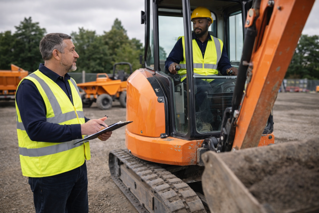 Level 2 NVQ Diploma in Plant Operations qualification for construction plant machinery operators