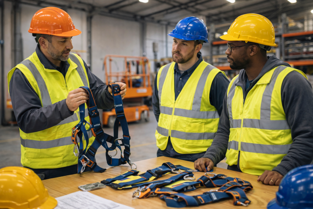 Harness Wearer and Inspection training course for safe use and pre-use checks of safety harnesses