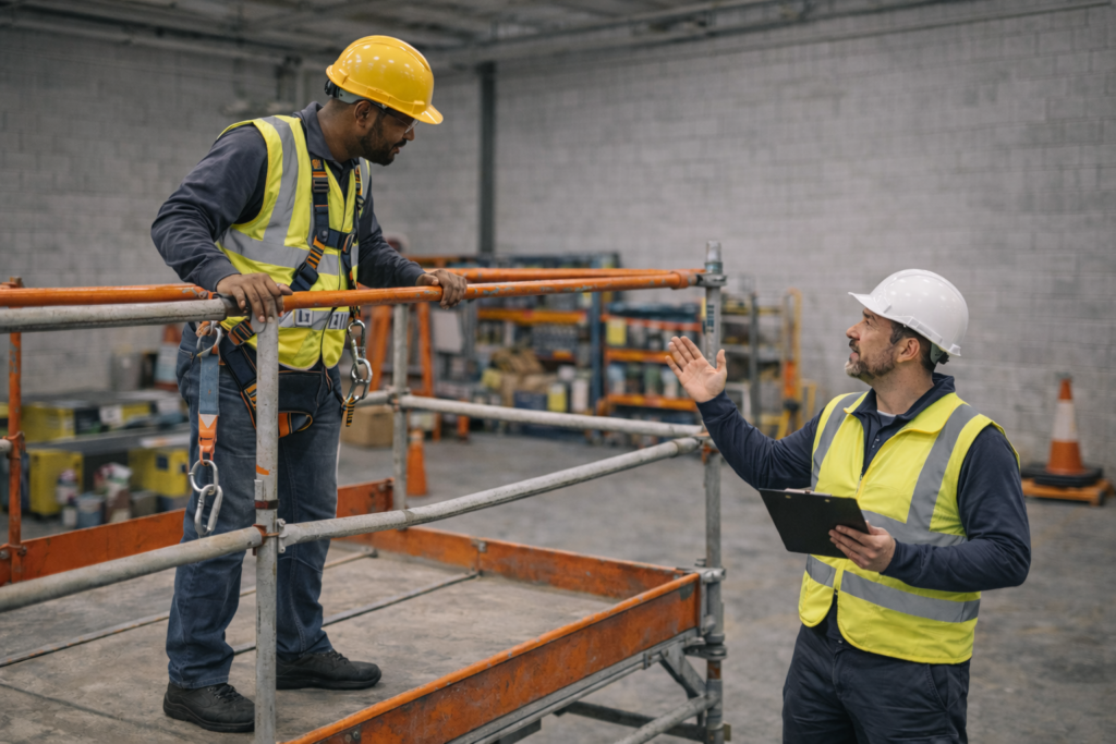 Working at Height training course for safe access equipment use and fall protection compliance