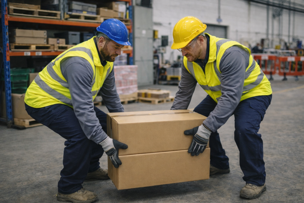 Manual Handling training course for safe lifting techniques and injury prevention in the workplace